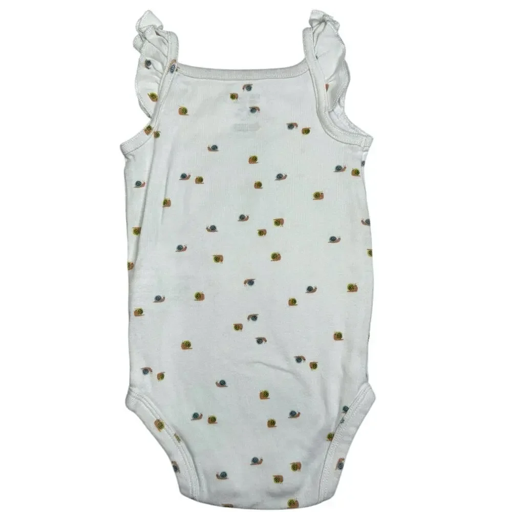 Carters Bodysuit Bundle Baby Girl Sleeveless 6-9 Months